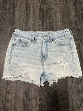 Old Navy Light Blue Distressed Cutoff Denim Shorts
